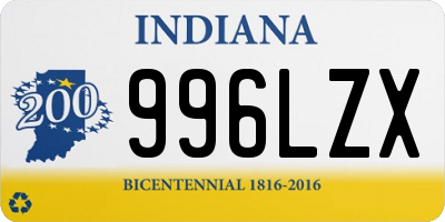 IN license plate 996LZX