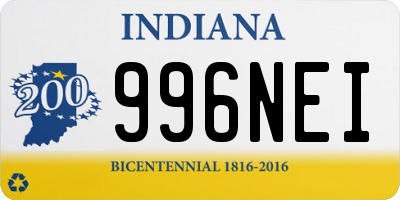 IN license plate 996NEI