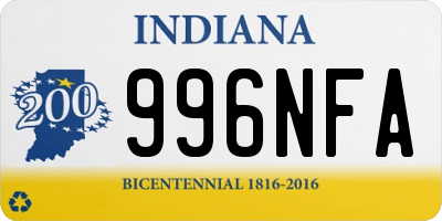 IN license plate 996NFA