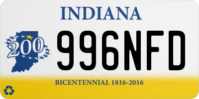 IN license plate 996NFD