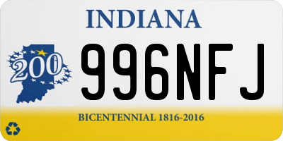 IN license plate 996NFJ