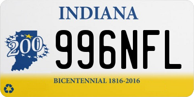 IN license plate 996NFL