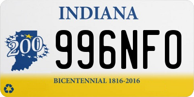 IN license plate 996NFO