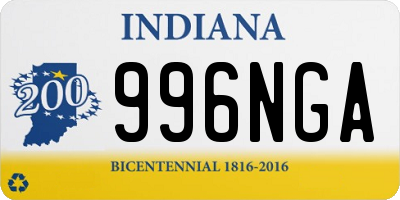 IN license plate 996NGA