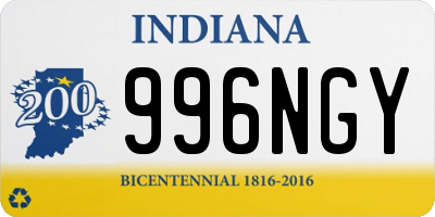 IN license plate 996NGY