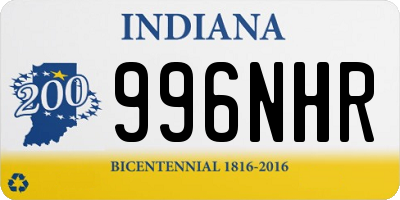IN license plate 996NHR