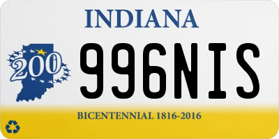 IN license plate 996NIS