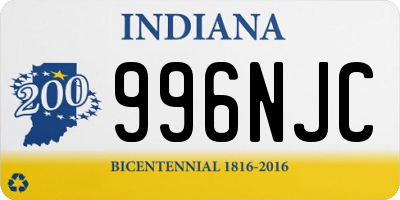 IN license plate 996NJC
