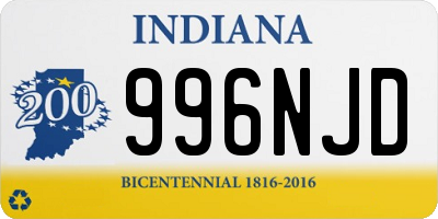 IN license plate 996NJD