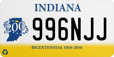 IN license plate 996NJJ