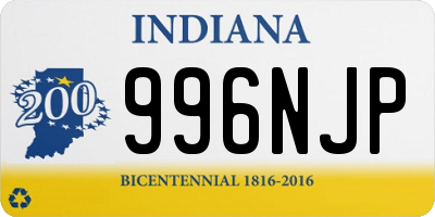 IN license plate 996NJP