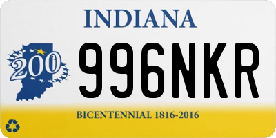 IN license plate 996NKR