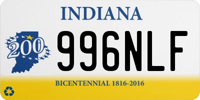 IN license plate 996NLF