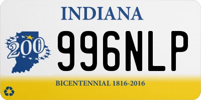 IN license plate 996NLP
