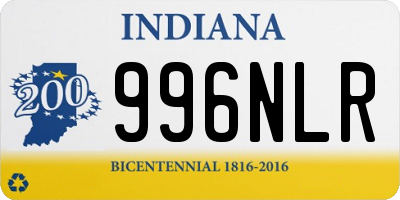 IN license plate 996NLR