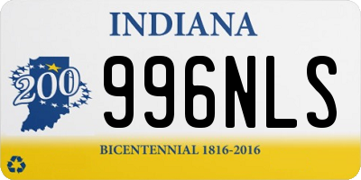 IN license plate 996NLS
