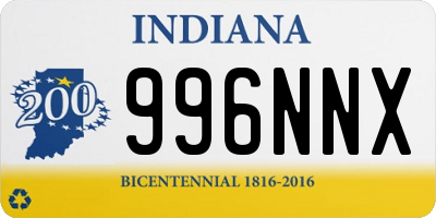 IN license plate 996NNX