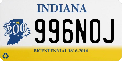 IN license plate 996NOJ