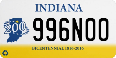 IN license plate 996NOO