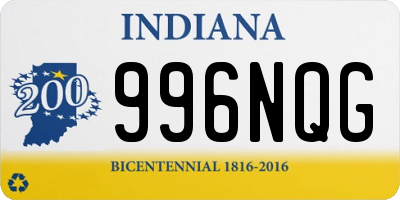 IN license plate 996NQG