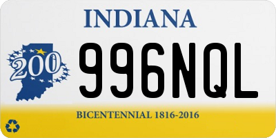 IN license plate 996NQL