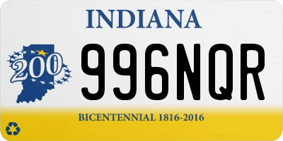 IN license plate 996NQR