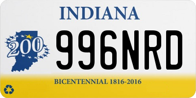 IN license plate 996NRD