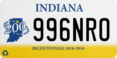 IN license plate 996NRO