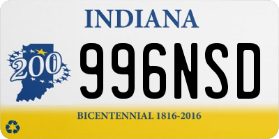 IN license plate 996NSD