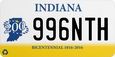 IN license plate 996NTH