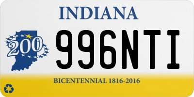 IN license plate 996NTI