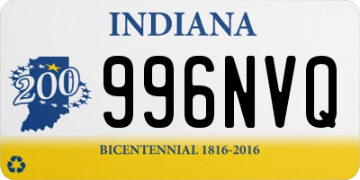 IN license plate 996NVQ