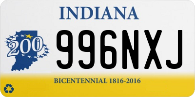 IN license plate 996NXJ