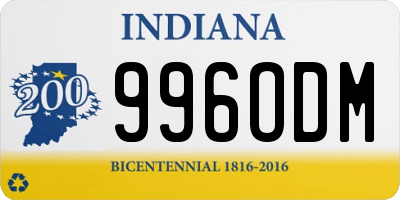 IN license plate 996ODM