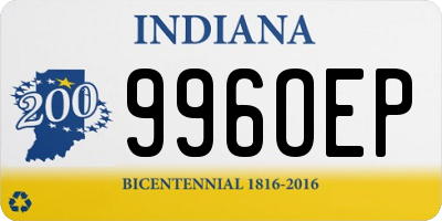 IN license plate 996OEP