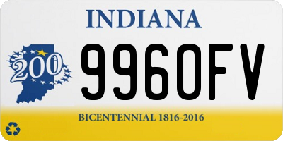 IN license plate 996OFV