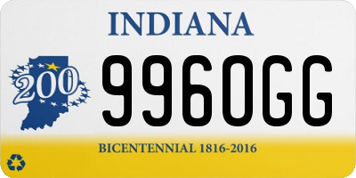 IN license plate 996OGG