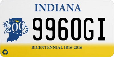 IN license plate 996OGI