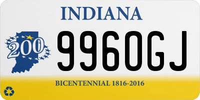 IN license plate 996OGJ