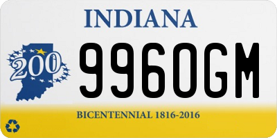 IN license plate 996OGM