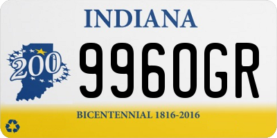 IN license plate 996OGR