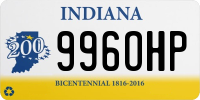 IN license plate 996OHP