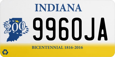 IN license plate 996OJA