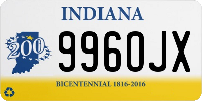 IN license plate 996OJX