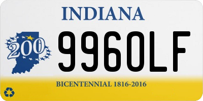 IN license plate 996OLF