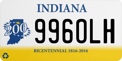 IN license plate 996OLH