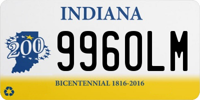 IN license plate 996OLM