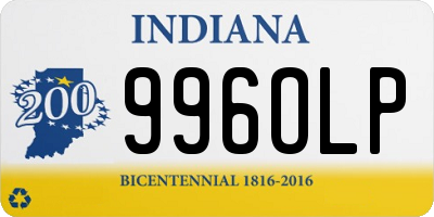 IN license plate 996OLP