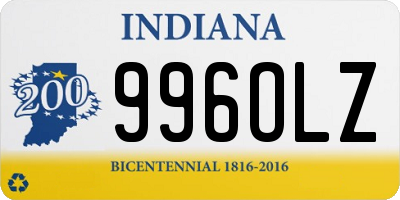 IN license plate 996OLZ