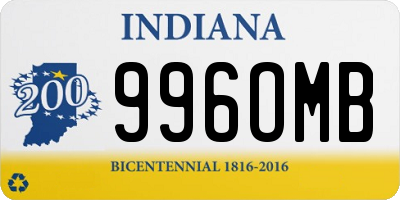 IN license plate 996OMB